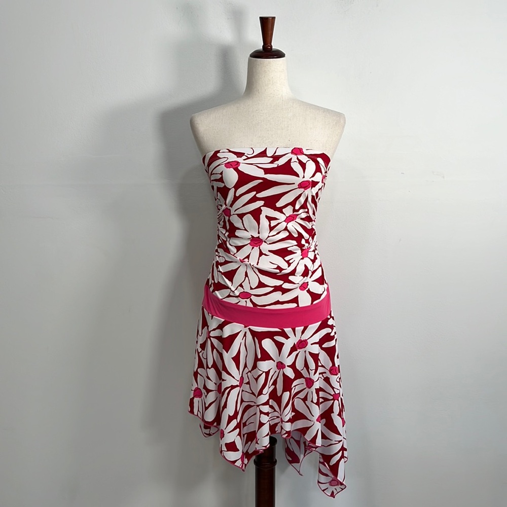 Strapless Y2k Mini Dress beachy size M